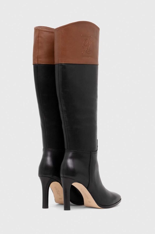 Obuwie Lauren Ralph Lauren kozaki skórzane Page 802915403004.999 czarny