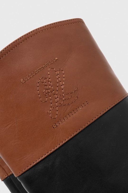 Lauren Ralph Lauren kozaki skórzane Page 802915403004.999 czarny