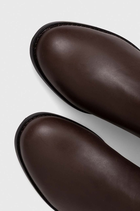 Lauren Ralph Lauren kozaki skórzane Justine brązowy 802915418003.200