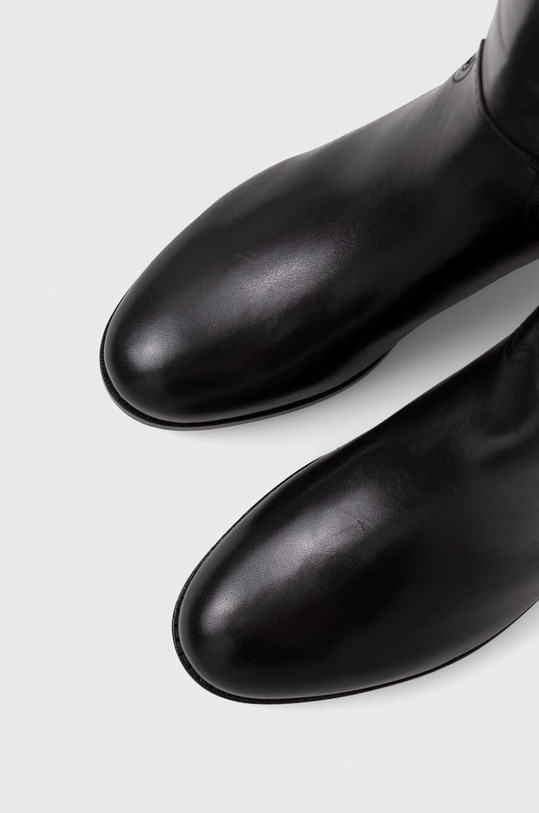 Lauren Ralph Lauren stivali in pelle Justine nero 802915418004.999