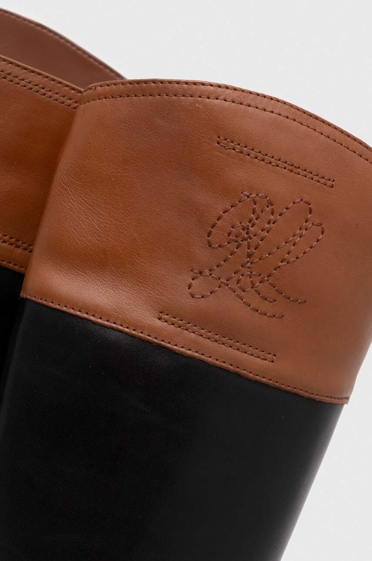 Lauren Ralph Lauren stivali in pelle Justine 802915418004.999 nero