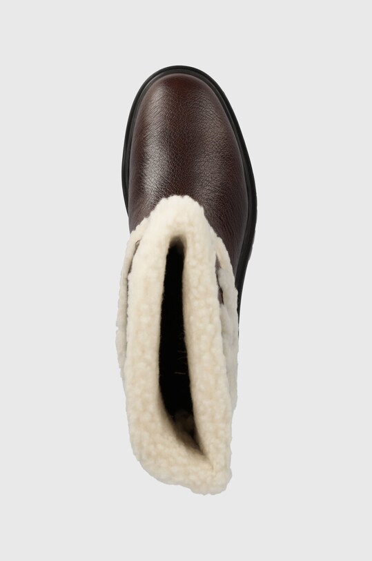 Шкіряні черевики Lauren Ralph Lauren Carter коричневий 802915439002.200