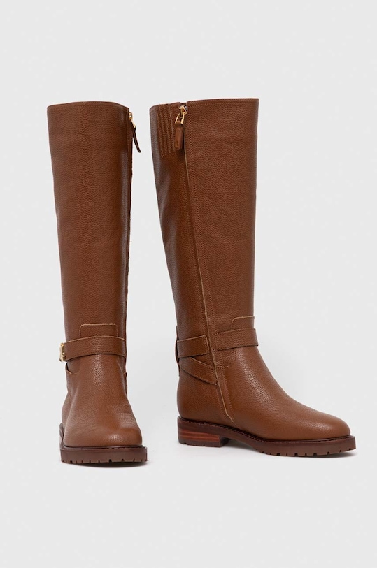 Кожени ботуши Lauren Ralph Lauren Hallee 802915444002.270 кафяв AW23