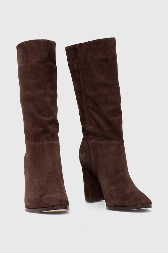 Lauren Ralph Lauren botki zamszowe Artizan II 802917374002.200 brązowy AW23