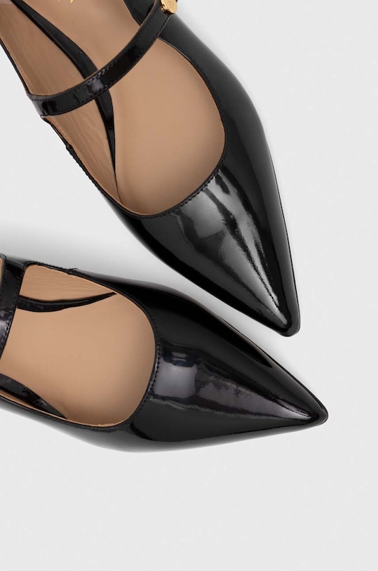 Lauren Ralph Lauren balerrine in pelle Londyn Mj nero 802918154001.001