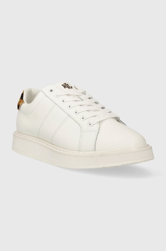 Lauren Ralph Lauren sneakersy skórzane Angeline 4 802918367001.100 biały AW23