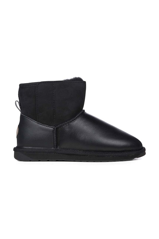 Emu Australia śniegowce skórzane Alison skóra zamszowa czarny W12926.BLAK