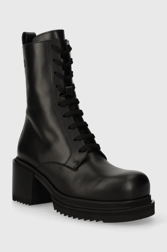 Pinko botki skórzane Honneger 102330.A0NY.Z99 czarny AW23