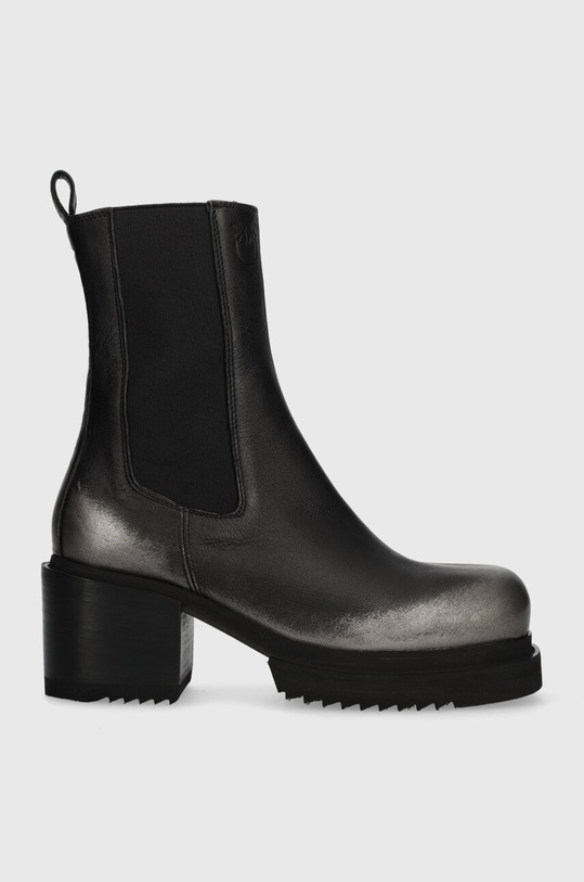 Pinko stivaletti chelsea in pelle Parry non isolato nero 102319.A1D4.ZZ0