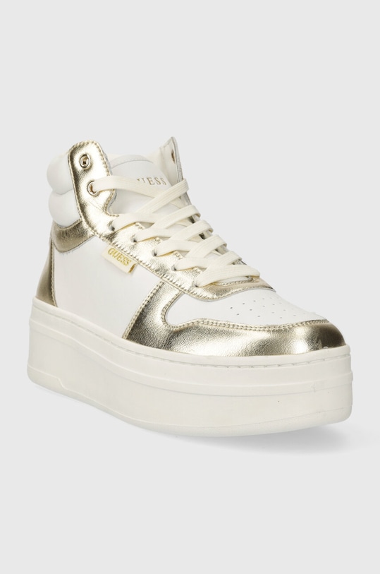 Guess sneakersy LINZY FL8LIZ.LEA12.WHIGO biały AW23