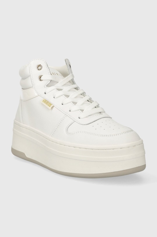 Guess sneakersy LINZY FL8LIZ.LEA12.WHITE biały AW23