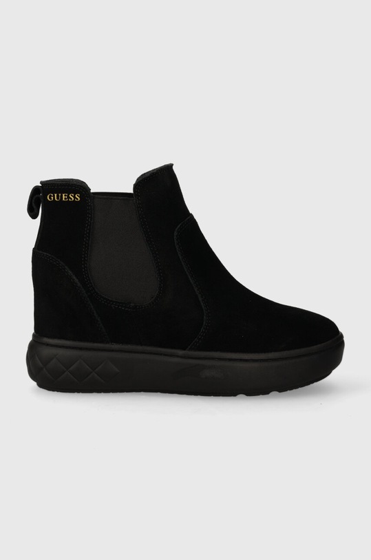 Guess sztyblety zamszowe ROMINA nieocieplane czarny FL8RMN.SUE12.BLACK