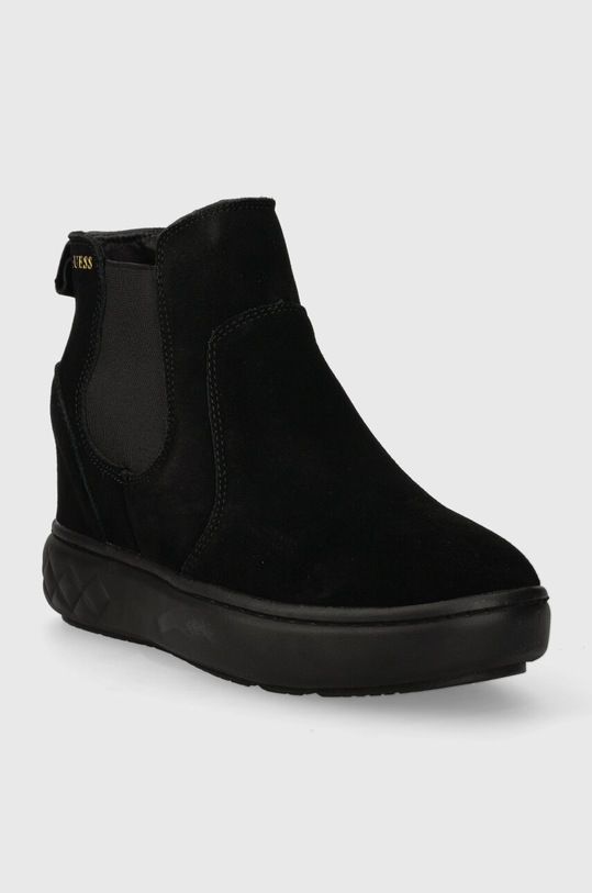 Guess sztyblety zamszowe ROMINA FL8RMN.SUE12.BLACK czarny AW23