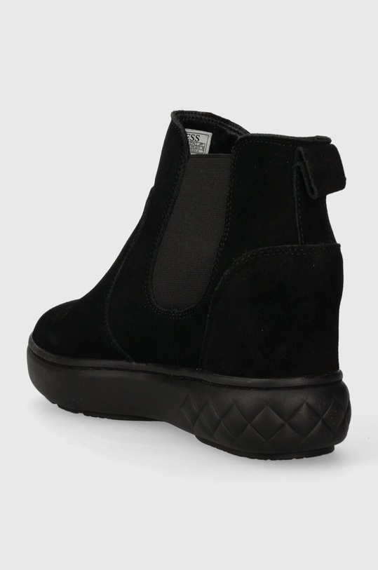 Obuwie Guess sztyblety zamszowe ROMINA FL8RMN.SUE12.BLACK czarny
