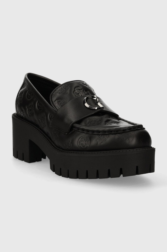 Kožené mokasíny Guess WANYN FL8WNY.LEA14.BLACK černá AW23