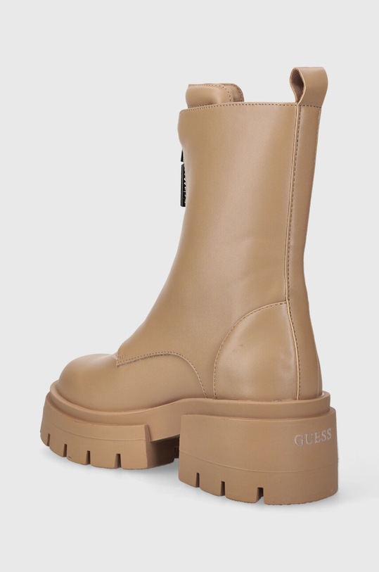 Παπούτσια Μποτάκια Guess LEILA FL8ILA.ELE10.BEIGE μπεζ