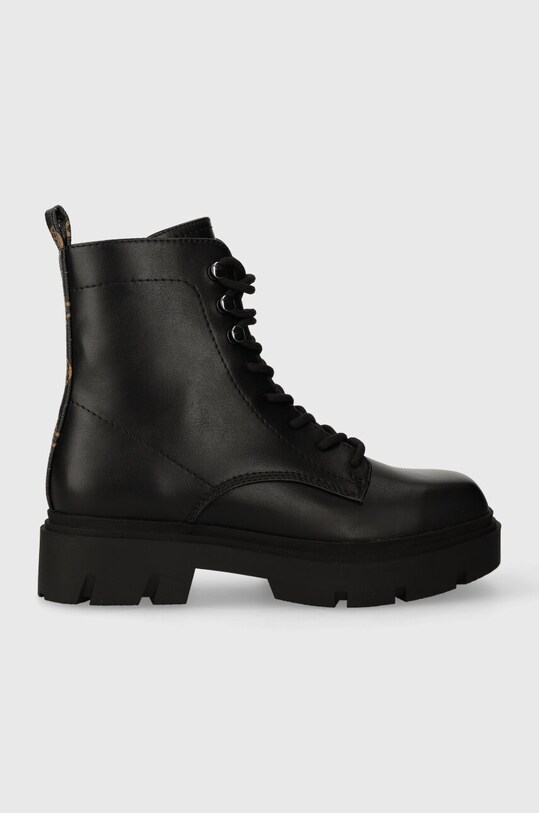 Guess botine RAMSAY cu snur negru FL8RMY.ELE10.BLACK