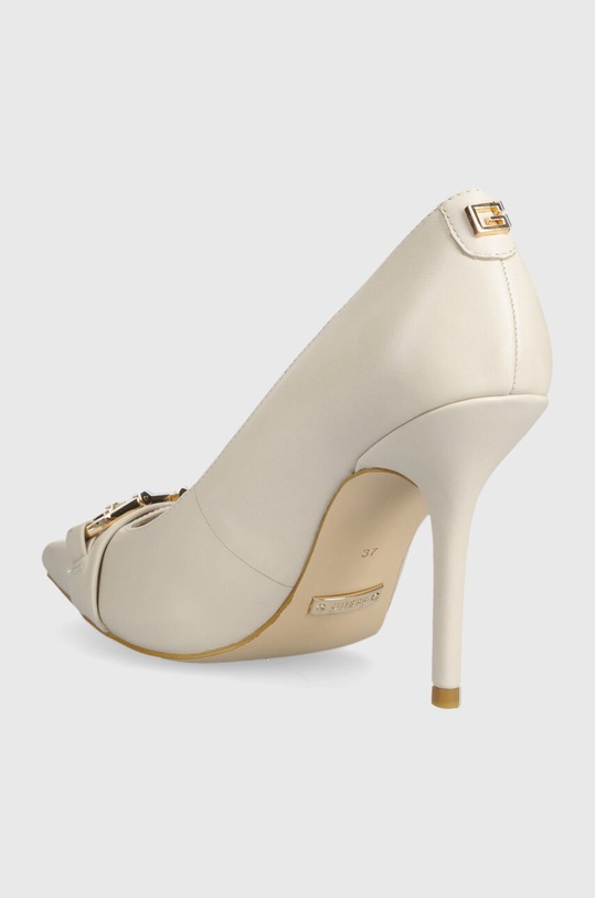 Boty Kožené lodičky Guess ELOUISA FL8ELU.LEA08.MILK béžová