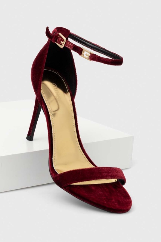 Guess sandały KABAIL FL8KLI.FAB03.BORDE bordowy AW23