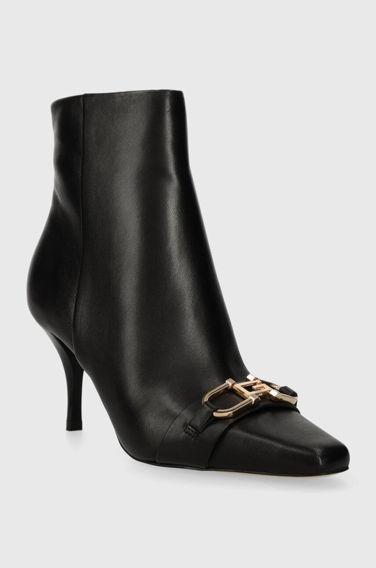 Kožené kotníkové boty Guess SILENE FL8SIL.LEA10.BLACK černá AW23