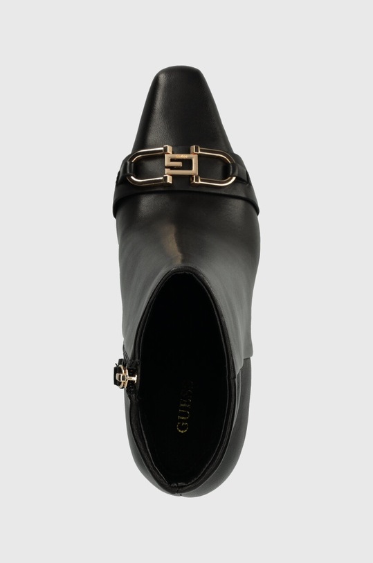 Kožené kotníkové boty Guess SILENE černá FL8SIL.LEA10.BLACK