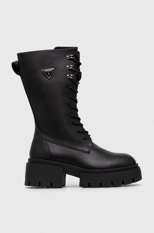 Guess workery LILLIAN imitacja skóry licowej czarny FL8LIL.ELE11.BLACK