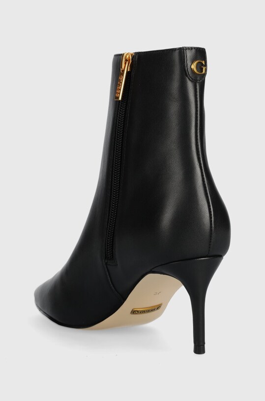 Obuwie Guess botki skórzane BRAYAN FL8BRN.LEA10.BLACK czarny