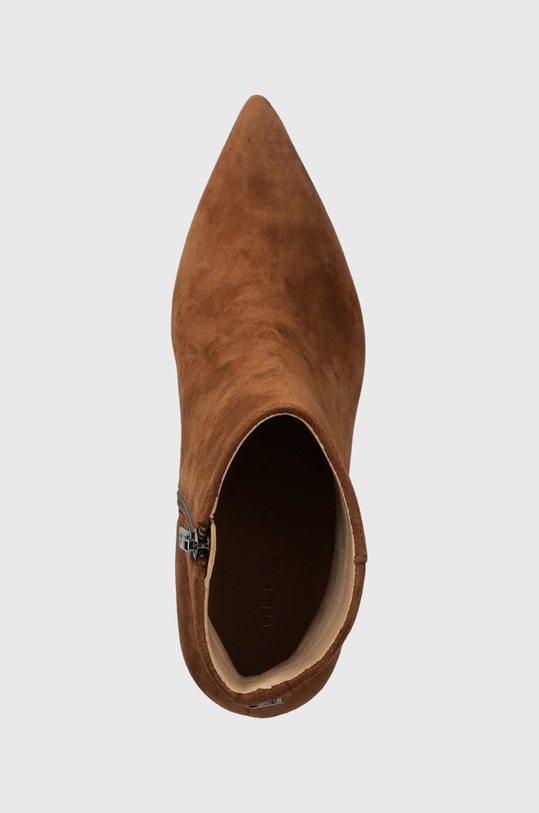 Guess cizme din piele intoarsa BRAYAN maro FL8BRN.SUE10.BROWN