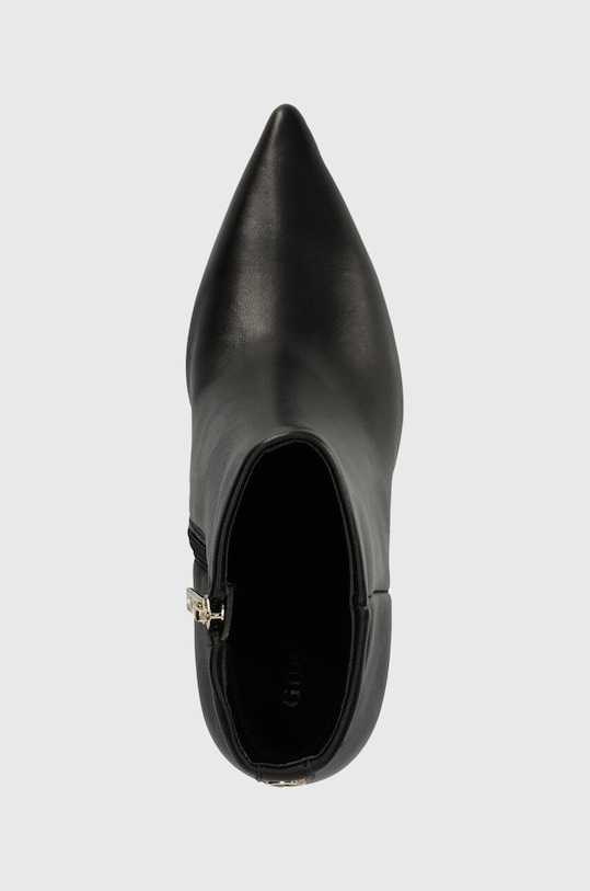 Guess botki skórzane RICHER czarny FL8CHE.LEA10.BLACK