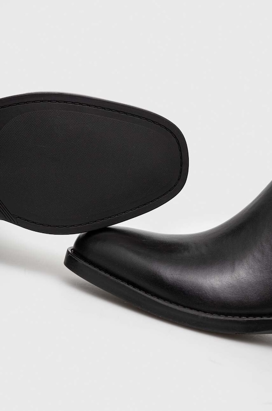 Guess kozaki skórzane BOSSY czarny FL8BYO.LEA11.BLACK