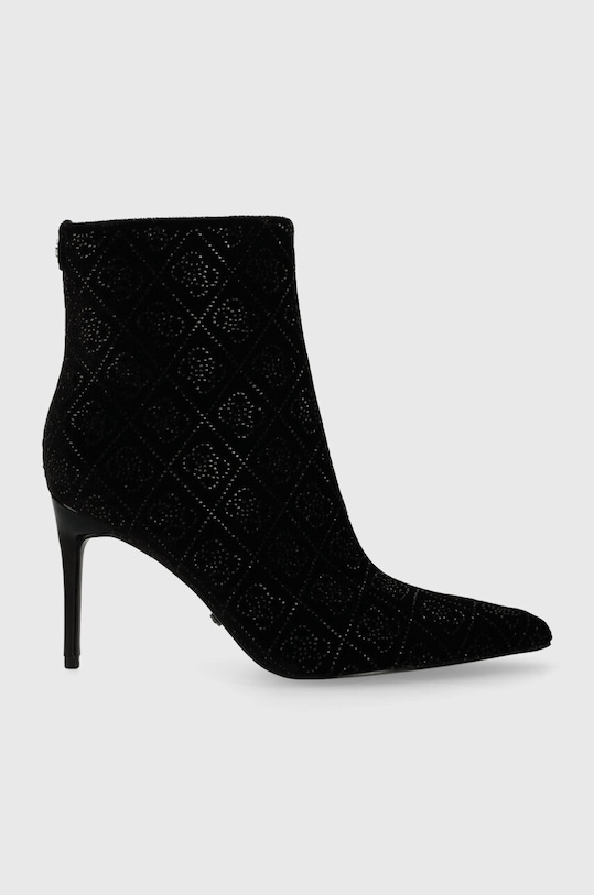 Guess botine RICHERN peste 8 cm negru FL8RHN.FAB10.BLACK