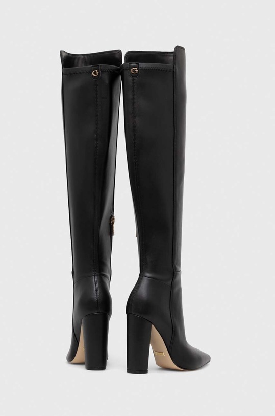 Cipők Guess bőr csizma SEVILLA FL8SEA.LEA11.BLACK fekete