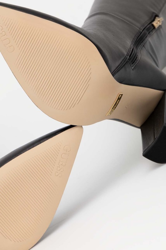 Guess bőr csizma SEVILLA FL8SEA.LEA11.BLACK fekete