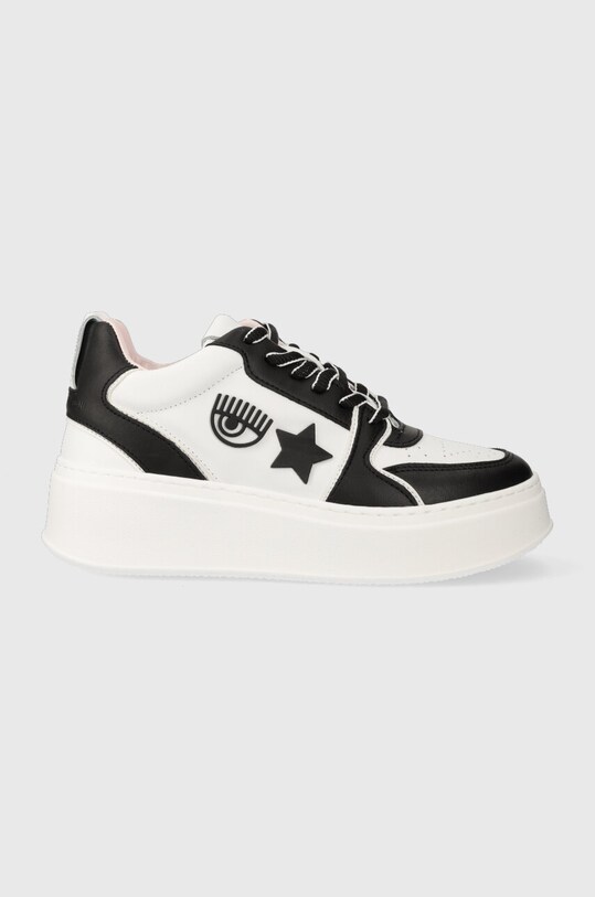Usnjene superge Chiara Ferragni Platforma bela CF3217.034