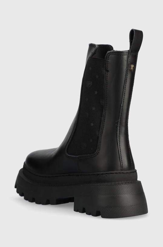 Obuwie Chiara Ferragni sztyblety skórzane CF3249.001 czarny