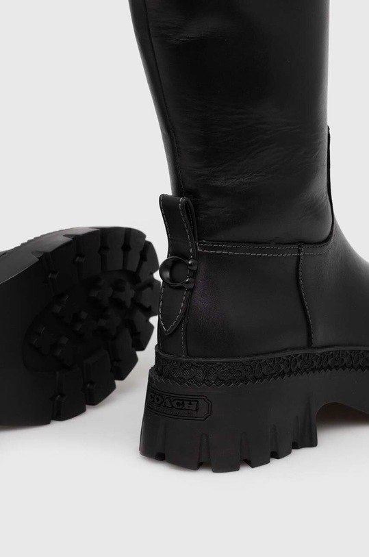 Coach bőr csizma Julietta fekete CN097.BLK