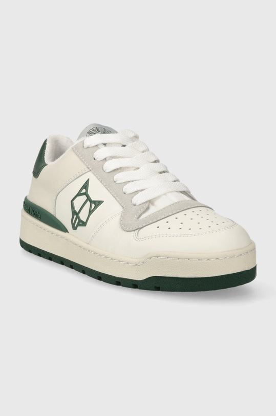 Naked Wolfe sneakersy skórzane Ravenn Ravenn.Forrest.Green biały AW23