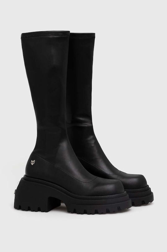 Vysoké čižmy Naked Wolfe Scar Scar.Black.Stretch čierna AW23