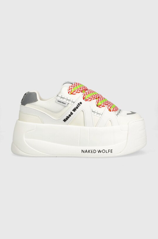 Naked Wolfe sneakers Slider textil alb Slider.White