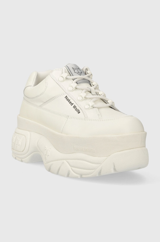 Кожаные кроссовки Naked Wolfe Sporty Sporty.White белый AW24