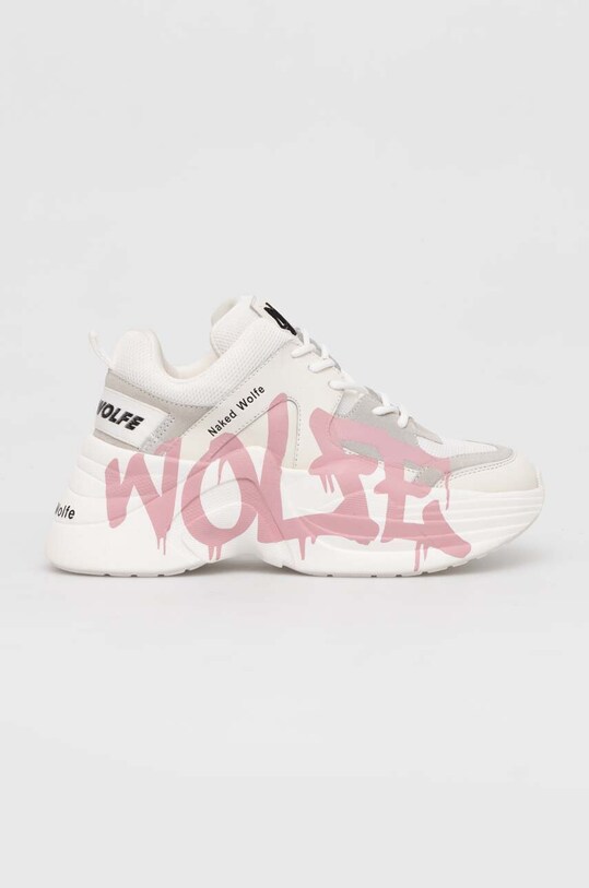 Superge Naked Wolfe Track Semiš bela Track.Logo.Pink