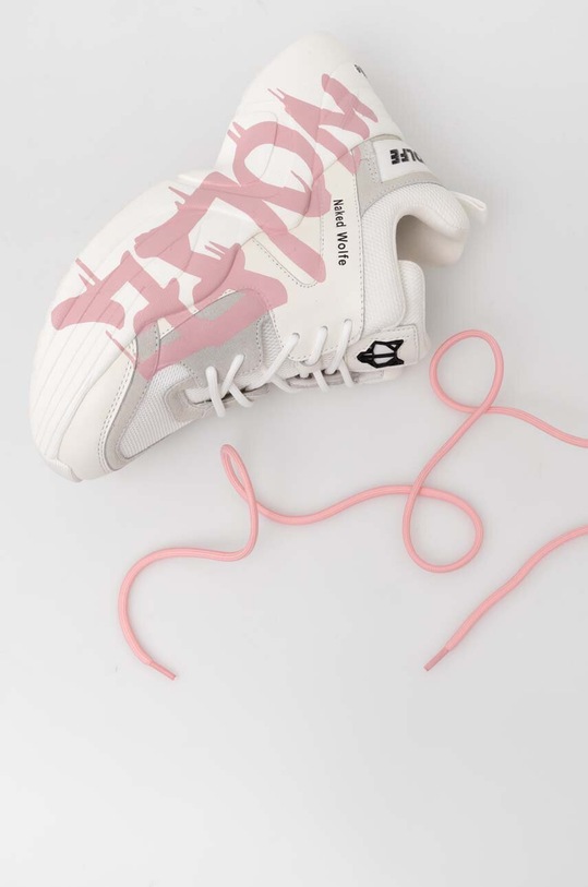Παπούτσια Αθλητικά Naked Wolfe Track Track.Logo.Pink λευκό