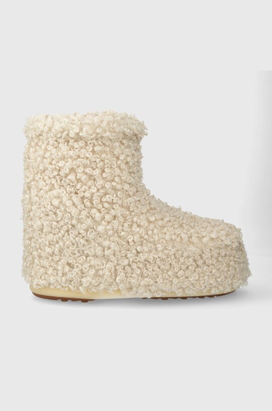 Μπότες χιονιού Moon Boot ICON LOW FAUX CURLY χωρίς φερμουάρ μπεζ 14094500.002