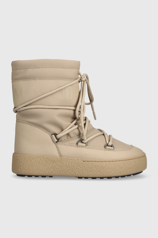 Μπότες χιονιού Moon Boot LTRACK TUBE RUBBER χωρίς φερμουάρ μπεζ 24500900.003