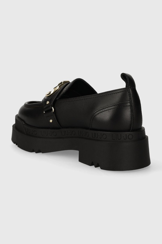 Cipők Liu Jo bőr mokaszin LOVE 41 SF3039P010222222 fekete