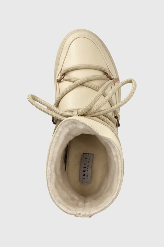 Кожаные сапоги Inuikii FULL LEATHER WEDGE бежевый 75203.087.Cream