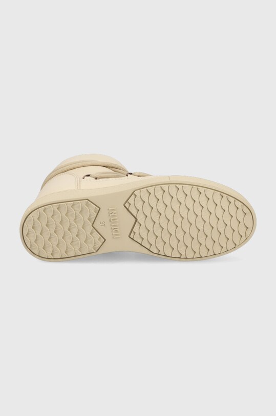 Кожаные сапоги Inuikii FULL LEATHER WEDGE 75203.087.Cream бежевый
