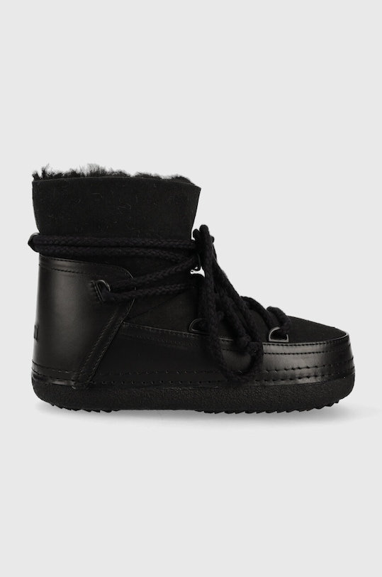 Kožne cipele za snijeg Inuikii CLASSIC na vezanje crna 75101.007.Black