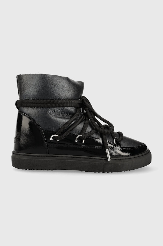 Кожаные сапоги Inuikii GLOSS с утеплением чёрный 75202.007.Black