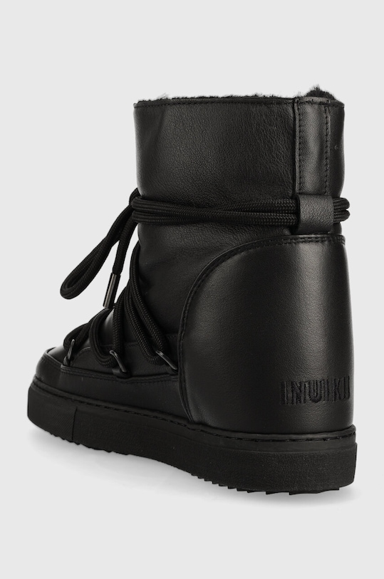 Obuwie Inuikii śniegowce skórzane Full Leather Wedge 75203.087.Black czarny